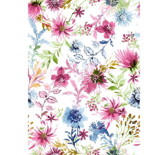 Motif fabric linen look "Adele"