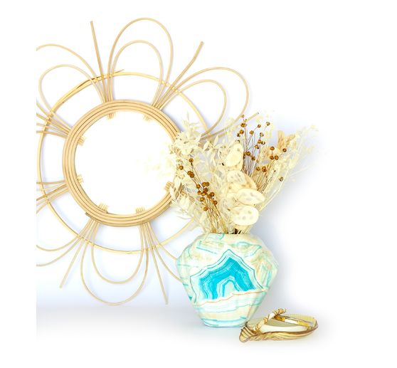 Shell vase, papier mâché, waterproof