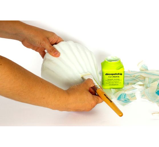 Shell vase, papier mâché, waterproof