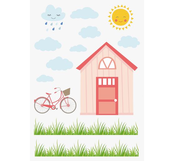 Adesivo per finestra "Giardino