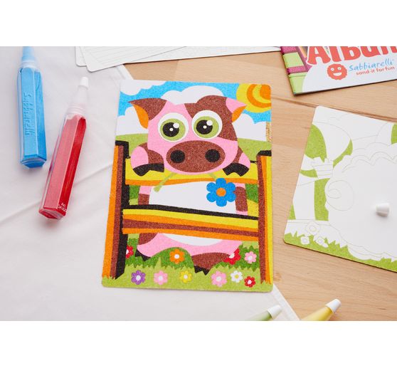 Sabbiarelli Sand-it for Fun Album Farm Animals