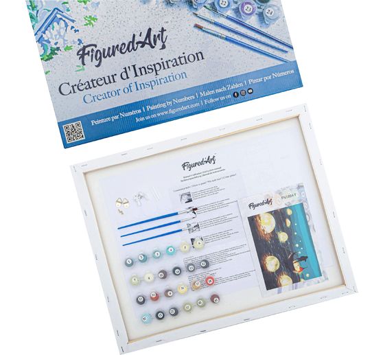 Painting by numbers "Monkey with headphones"