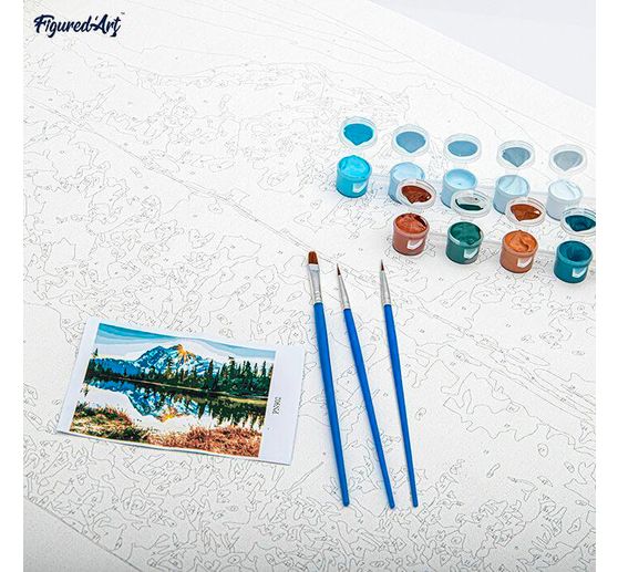 Painting by numbers "Monkey with headphones"