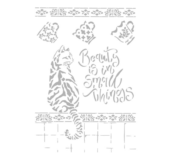 Stencil "Cat in Kitchen"