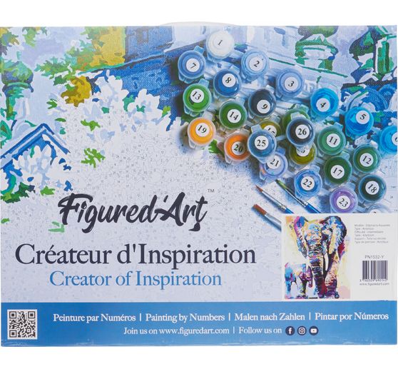 Painting by numbers "Elephants"