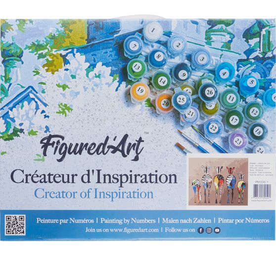 Painting by numbers "Zebras"