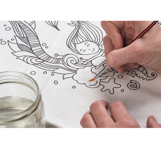 Kit per lavoretti con la borsa sportiva e l'astuccio per le matite "Mermaid"