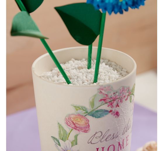 VBS Decorative storage jar with lid, round