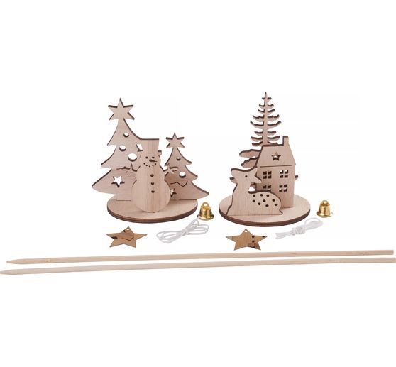 VBS Wooden building kit / plug, set of 2