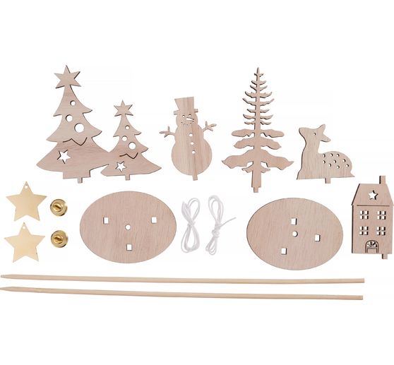 VBS Wooden building kit / plug, set of 2