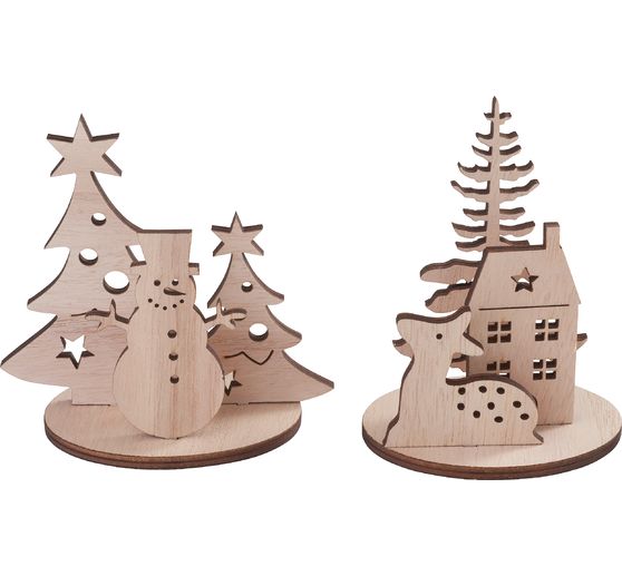VBS Wooden building kit / plug, set of 2