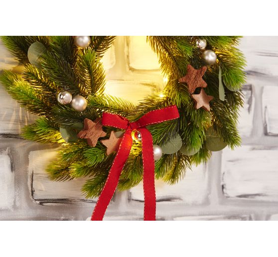 Christmas balls made of glass on wire, 36 pieces, Ø 20 / 25 / 30 mm