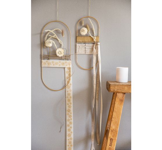 Cotton cord with lurex and malleable wire core