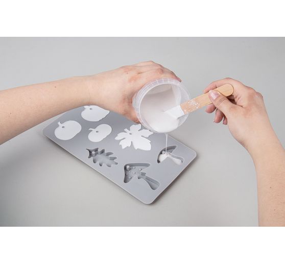 Silicone casting mould "Pumpkin, mushroom, leaf"