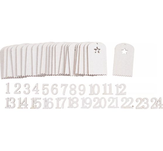 Cartelli dell'Avvento della VBS con i numeri 1-24 "Stanton".