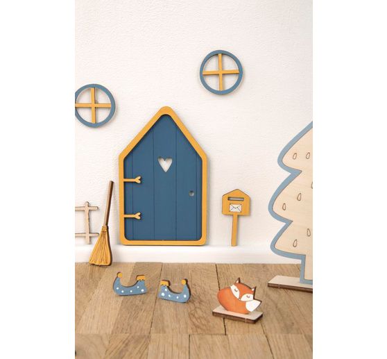 Wooden craft set "Secret Santa door Tomte"