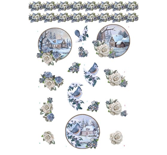 3D punched sheet book "Winter Charme"