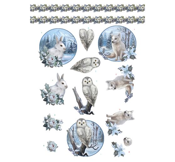 3D punched sheet book "Winter Charme"