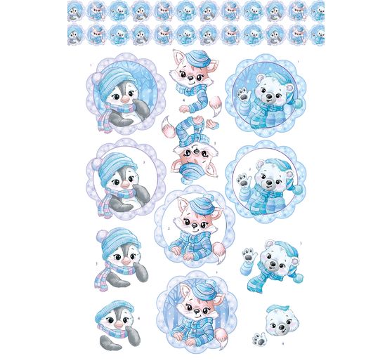 3D punched sheet book "Winter Charme"