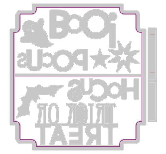 Sizzix Thinlits punching template "Halloween Toppers"