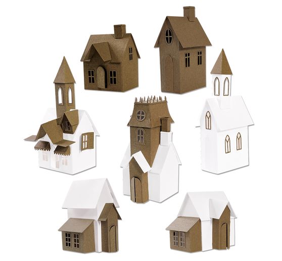 Set di fustelle Sizzix Thinlits "Village Collection by Tim Holtz".