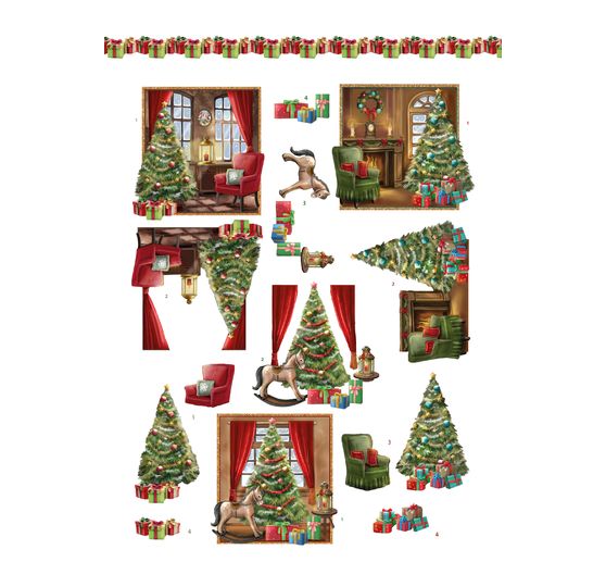 3D punched sheet book "Christmas Village" 