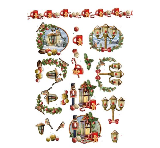 3D punched sheet book "Christmas Village" 