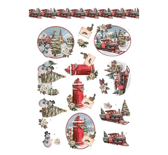 3D punched sheet book "Christmas Village" 