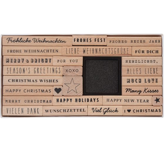 Stamp set XL "Love Christmas greetings"