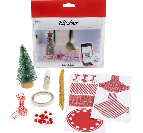 Kit per lavoretti "Albero di Natale" Porta degli gnomi