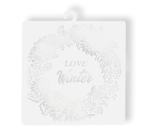 Stencil "Love Winter"