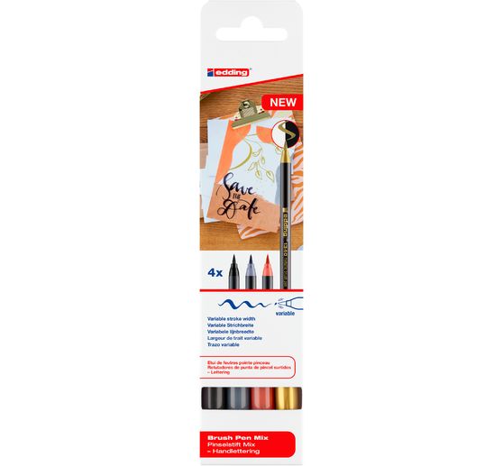 edding 1340 brush pen "Metallic - Mix"