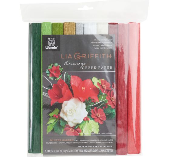 Lia Griffith, florist crêpe "Winter Garden"