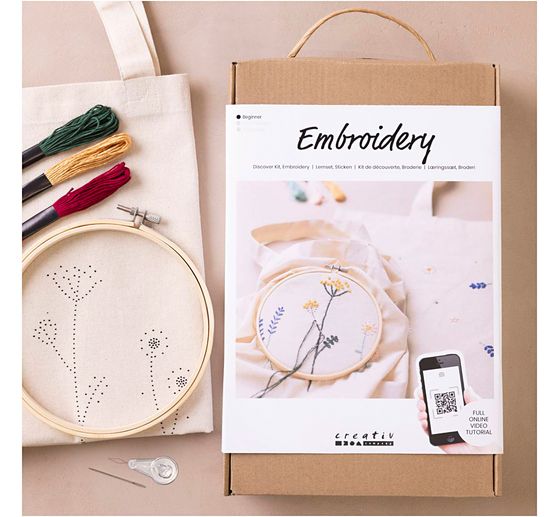 Learning set embroidery "Carrier bags"