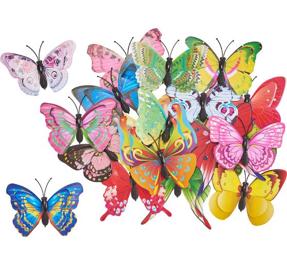 Elementi decorativi VBS "Butterfly", grandi, 20 pezzi