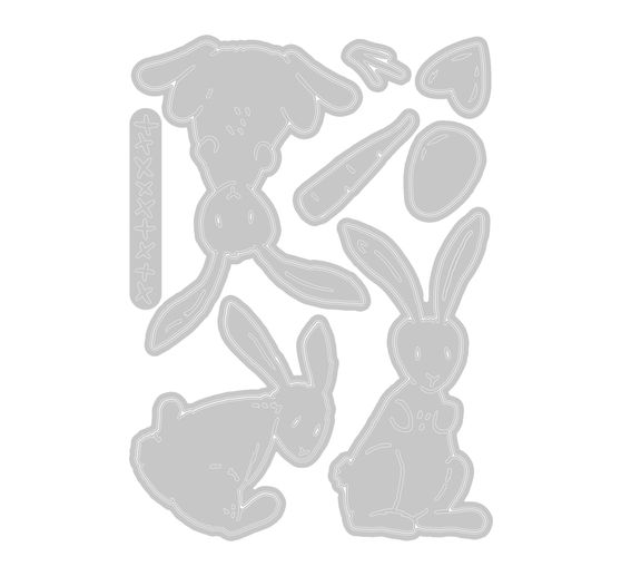 Sizzix Thinlits, fustella "Bunny Stitch di Tim Holtz".