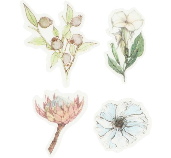 Adesivi Washi "Fiori pastello