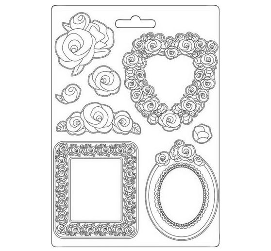 Casting mould "Roses frame"