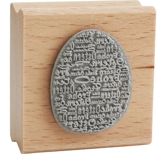 Wooden stamp "Frohe Ostern"