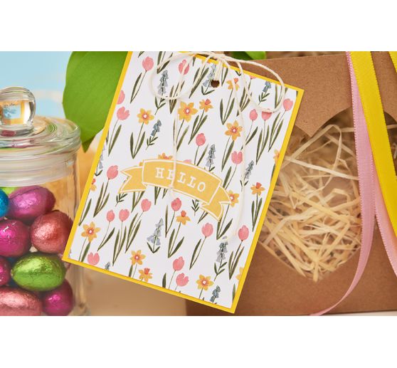 Cartoncini doppi con buste "Colori vivaci", 50 pezzi