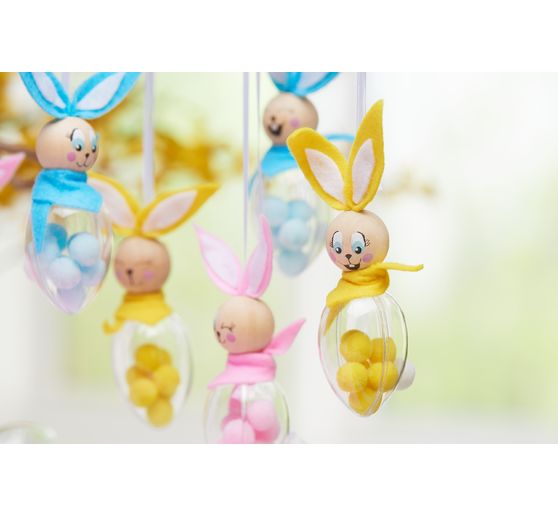 VBS Handicraft set acrylic glass eggs rabbits