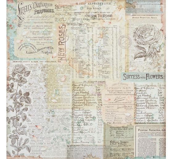 Scrapbook block "Rose Perfum Backgrounds"