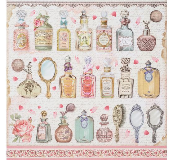 Scrapbook block "Rose Perfum Backgrounds"