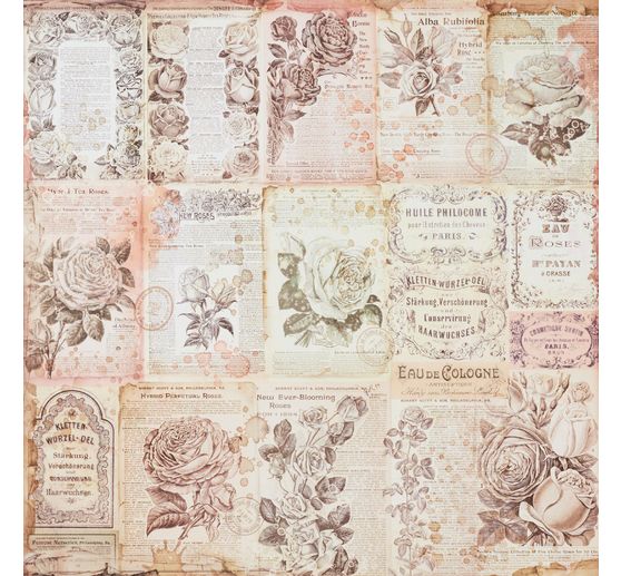 Scrapbook block "Rose Perfum Backgrounds"