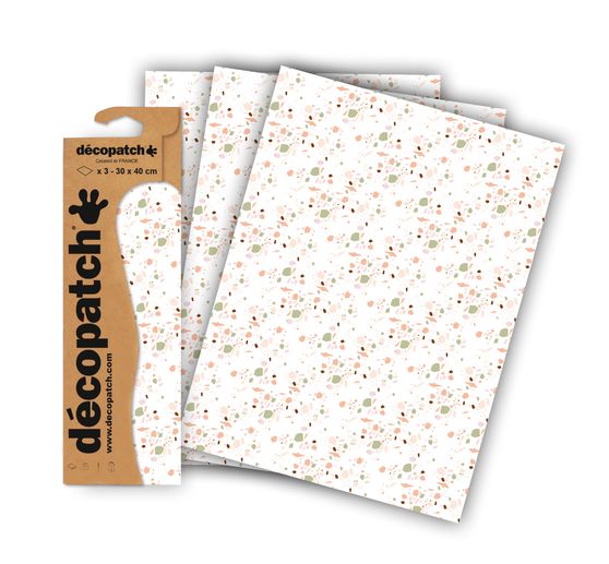 Carta decopatch "Tasselli di mosaico", 3 pezzi