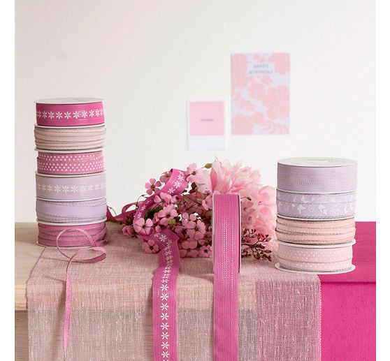 Ribbon with linen edge