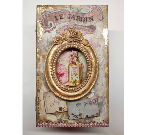 Motif straw silk "Garden fragrance"