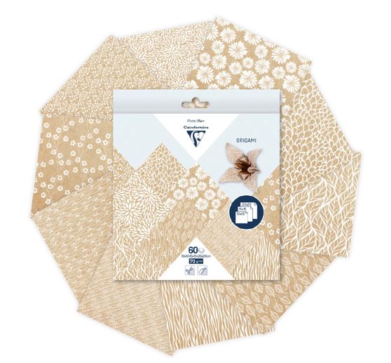 Assortimento di carta pieghevole "Carta kraft floreale".