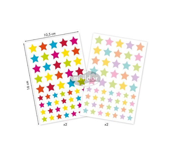 Adesivi "Stelle colorate