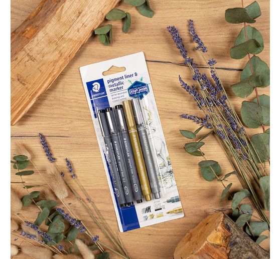 STAEDTLER Pigment Liner e marcatore metallico